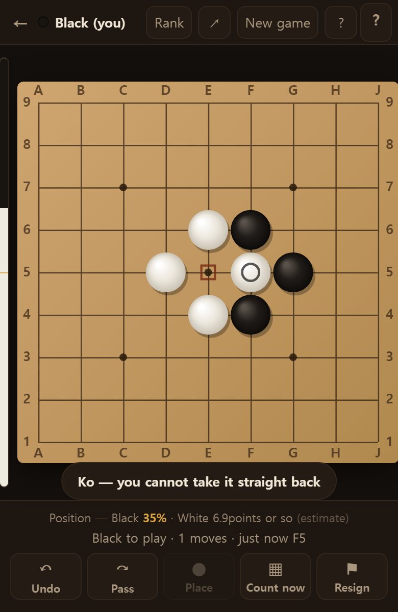 You cannot take straight back at the point just captured. That is ko.