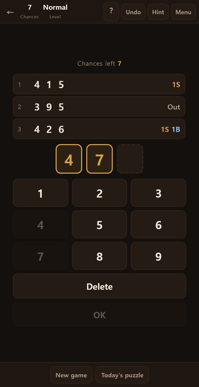 From the top: your past calls, the number you are calling now, and the keypad.