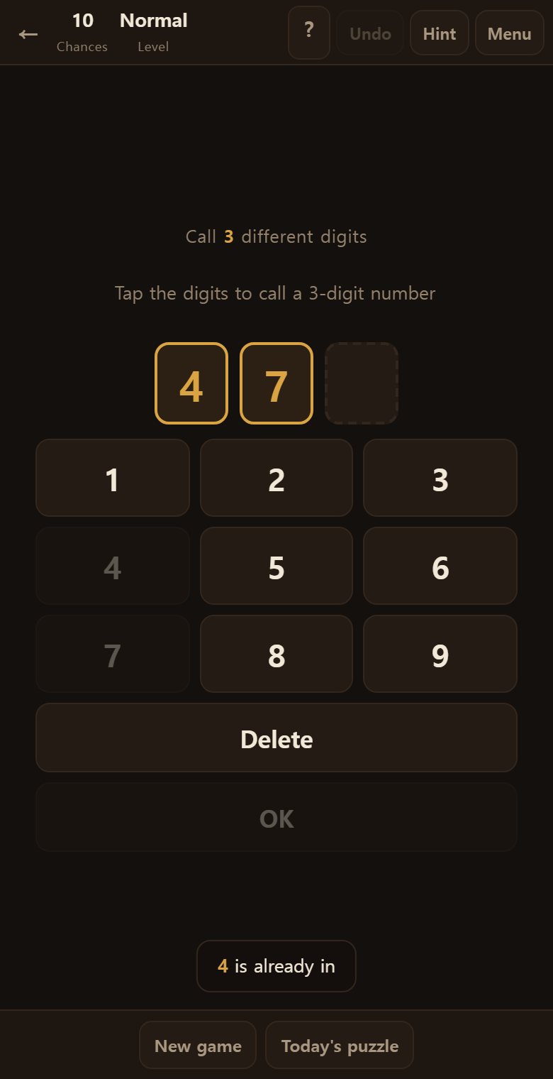 No digit twice. It is blocked from the keyboard as well.