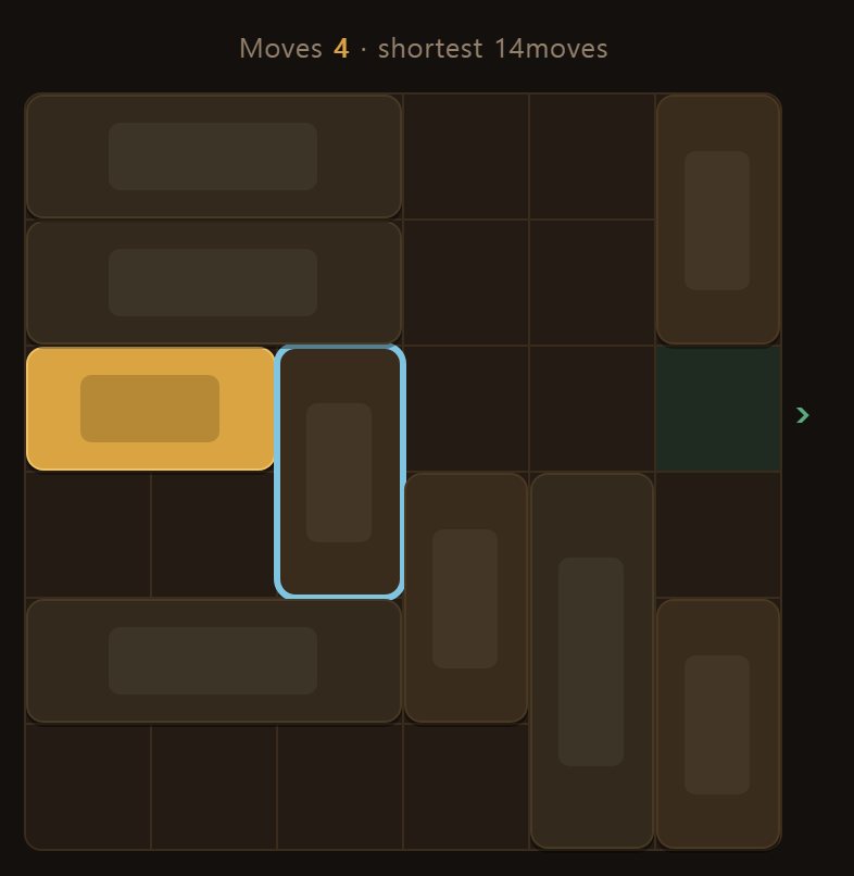 To clear the blocker, the car blocking *it* was moved first.