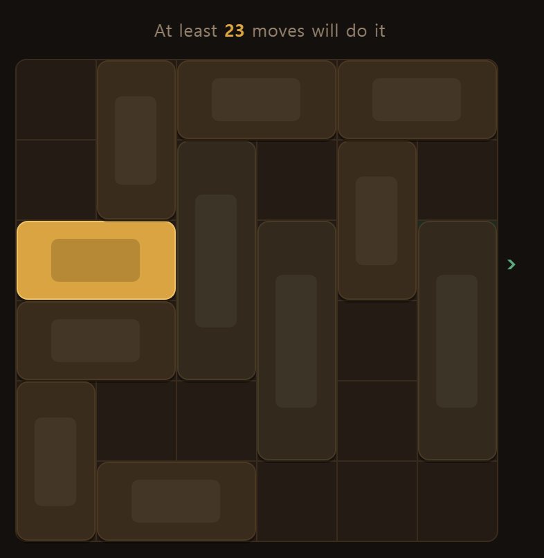A hard board. Only positions needing more than eighteen moves are handed out.
