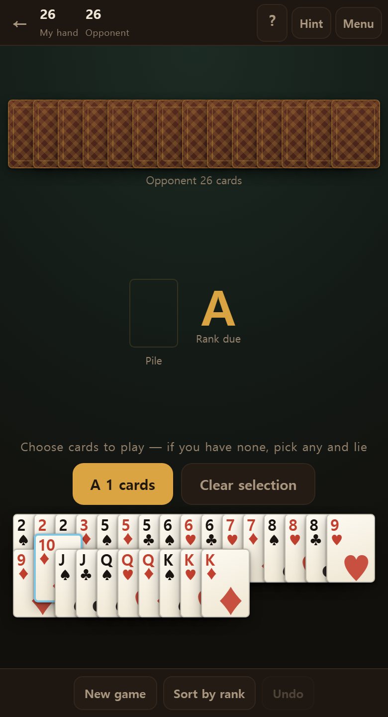 Hint suggests what to play, or whether to call.