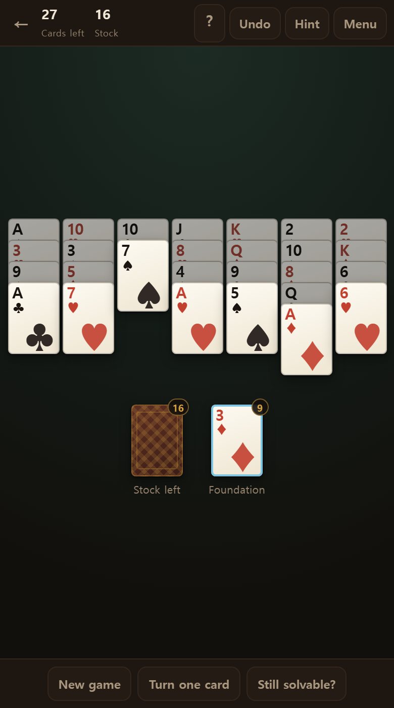 Hint points at a card worth playing right now.