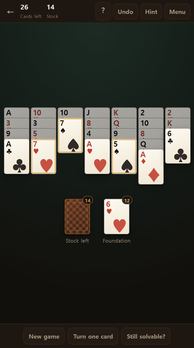 After an undo. A card you turned goes back to the stock as well.