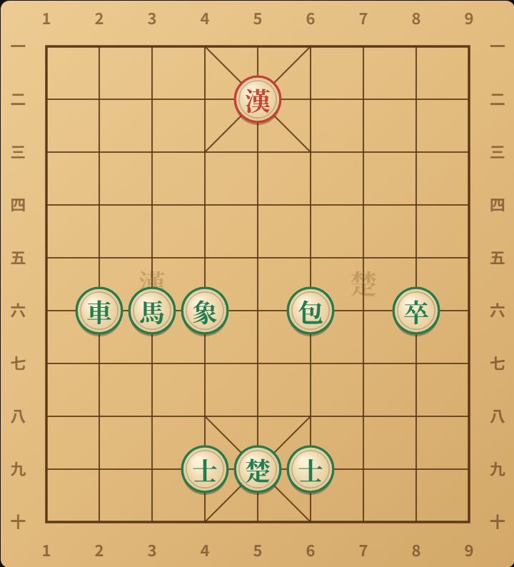 There are seven kinds of piece, but only five ways of moving among them.