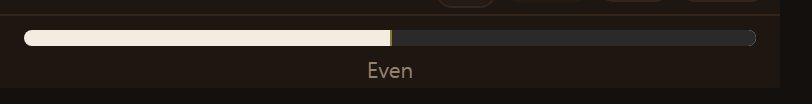 The bar at the top. It shows whose shape stands better, not who has more stones.