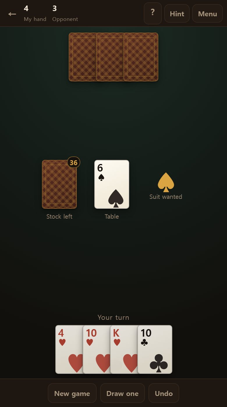 After drawing a card with nothing to play. A card you draw cannot be played that same turn.
