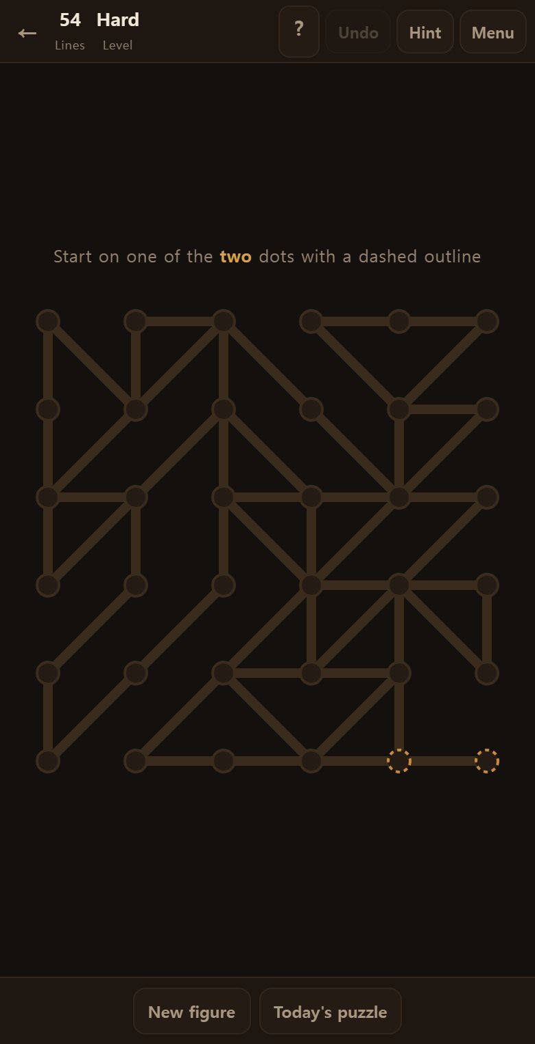 Every figure has its odd dots counted and is actually drawn through once before it is handed out.