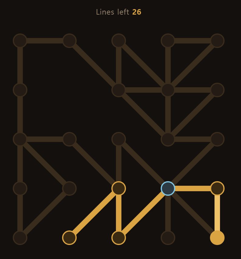 Undo takes back the line you just traced.