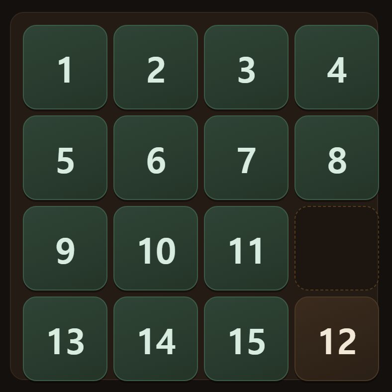 Only the final 2x2 is left. From here, walking the gap round in a circle solves it.