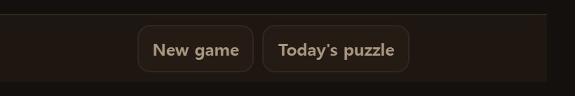 Today's puzzle at the bottom opens the board set for that day — the same one for everybody.