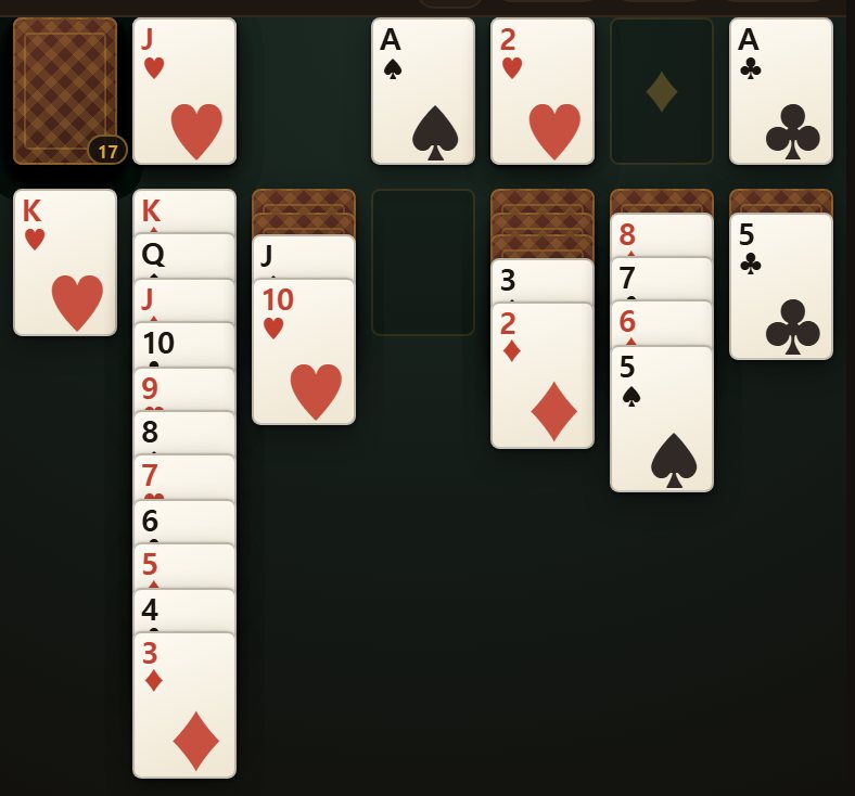 Always play the move that turns a face-down card first. It is the only move that reduces the work left.