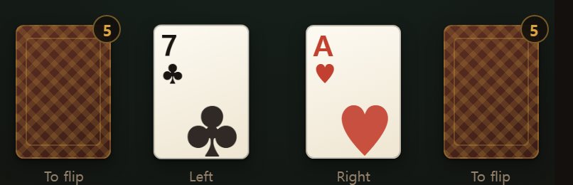 A follows K. The ranks wrap round like a clock, so the game rarely jams.