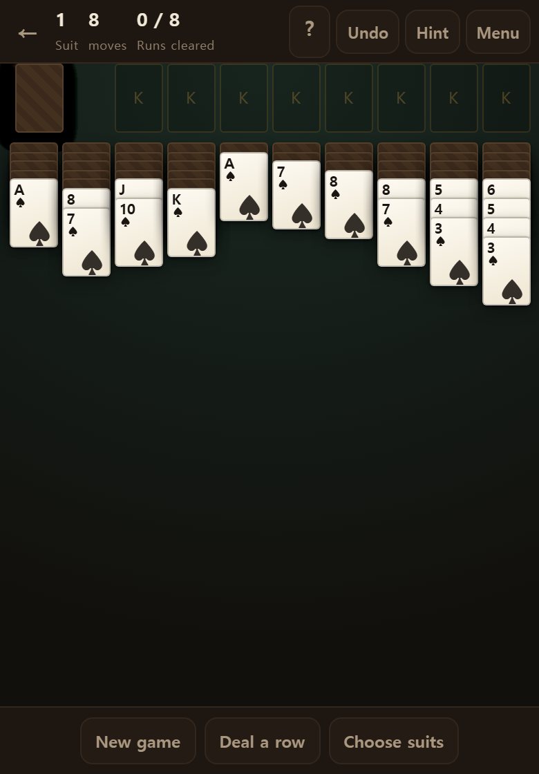 Plenty still face down. Uncovering these cards is the whole job of the game.