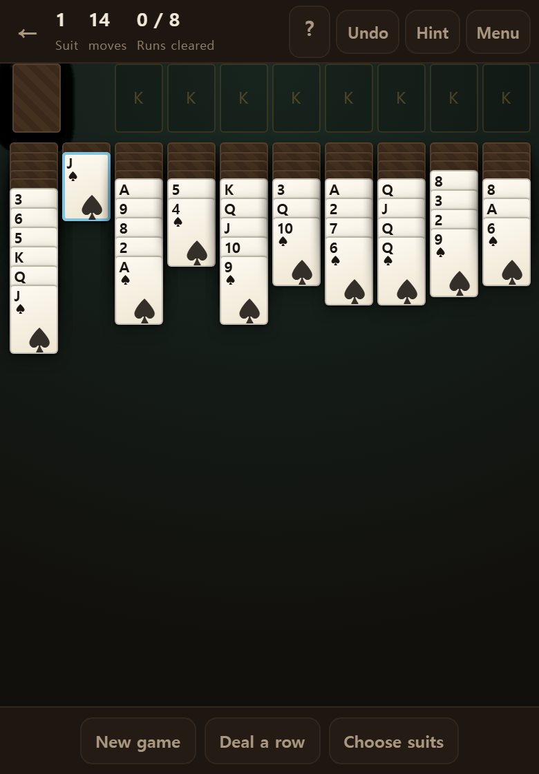 Hint points at a move worth making right now.