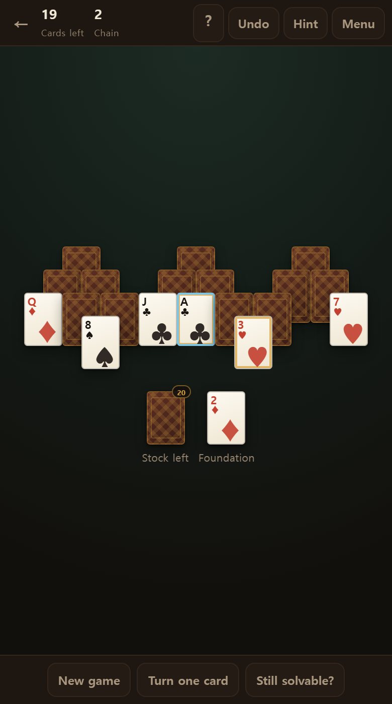 Hint points at a card worth taking right now.