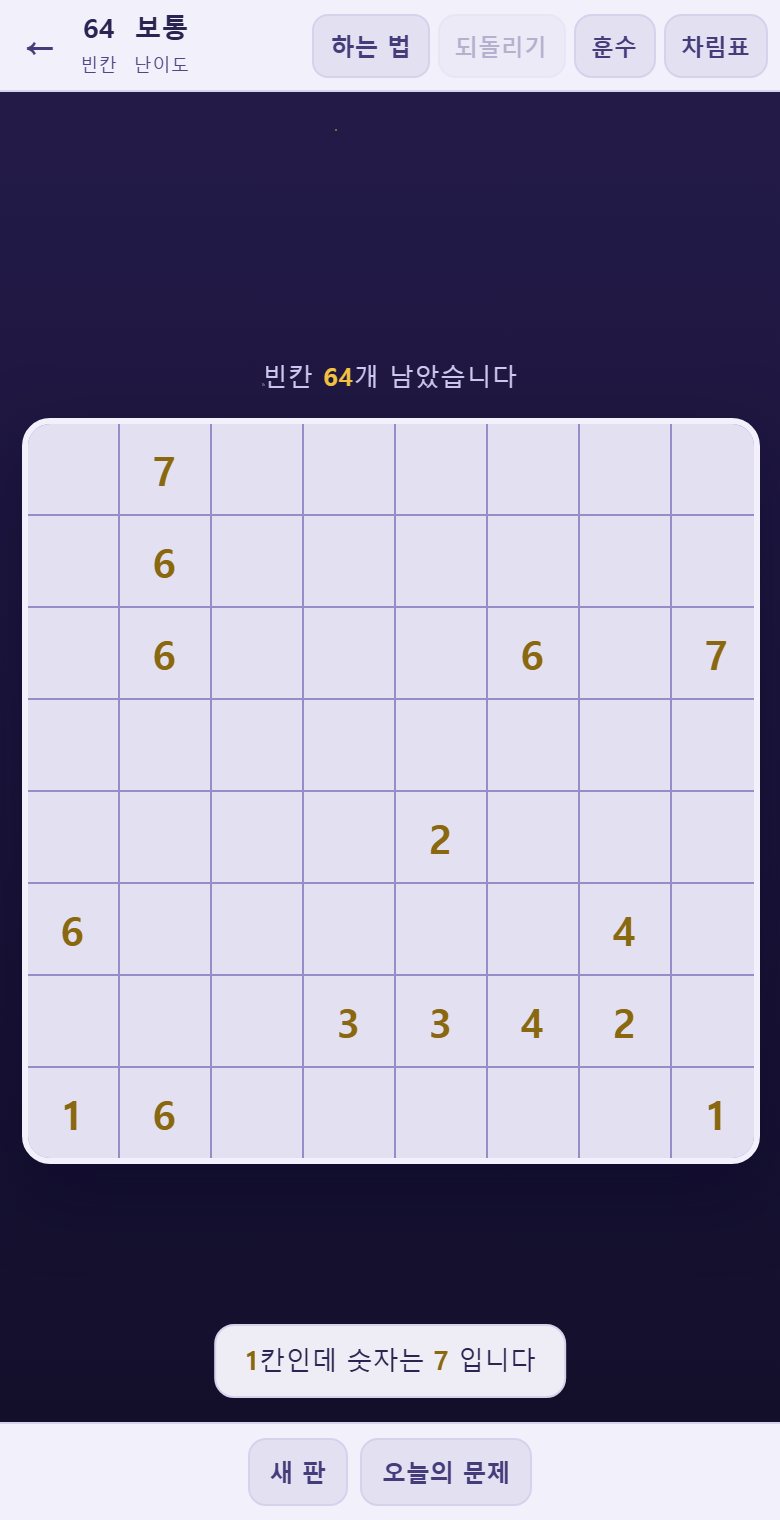 칸 수가 안 맞는 네모를 그린 판입니다. 몇 칸인데 숫자는 몇인지 알려 줍니다.